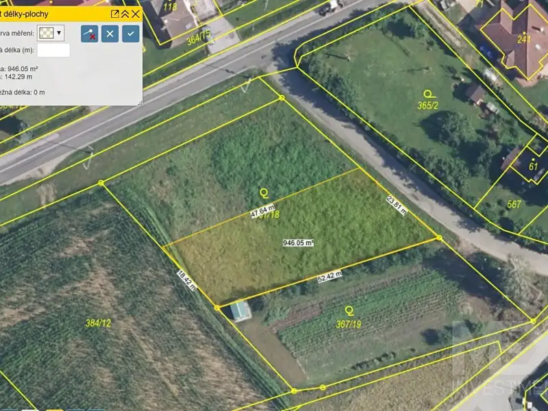 Prodej stavebního pozemku 941 m², Nechanice – náhled fotky 1