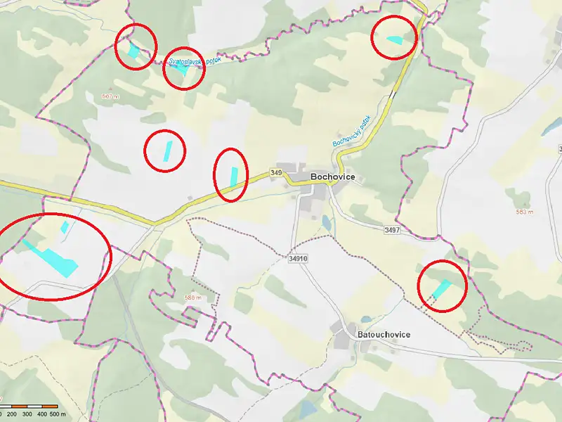 Prodej pole 54066 m², Bochovice – náhled fotky 1