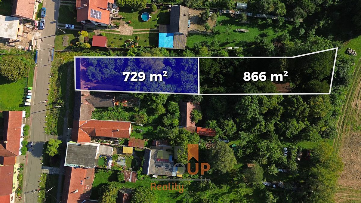 Prodej stavebního pozemku 1595 m², Malá Vrbka – fotka 1 z 3