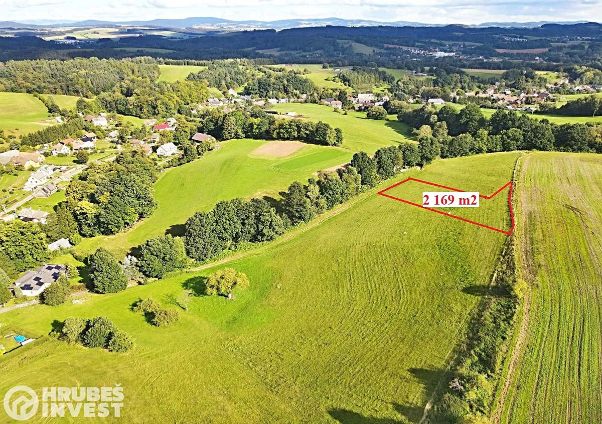 Prodej stavebního pozemku 2169 m², Hnátnice