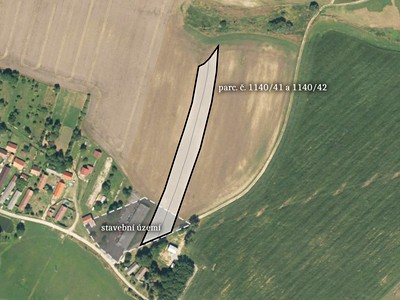 Prodej podílu 1/2  komerčního pozemku 3 299 m²