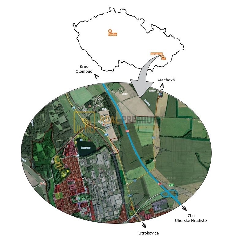 Prodej komerčního pozemku 96599 m²