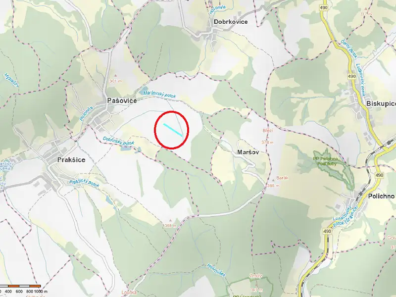 Prodej pole 9923 m², Pašovice – náhled fotky 1