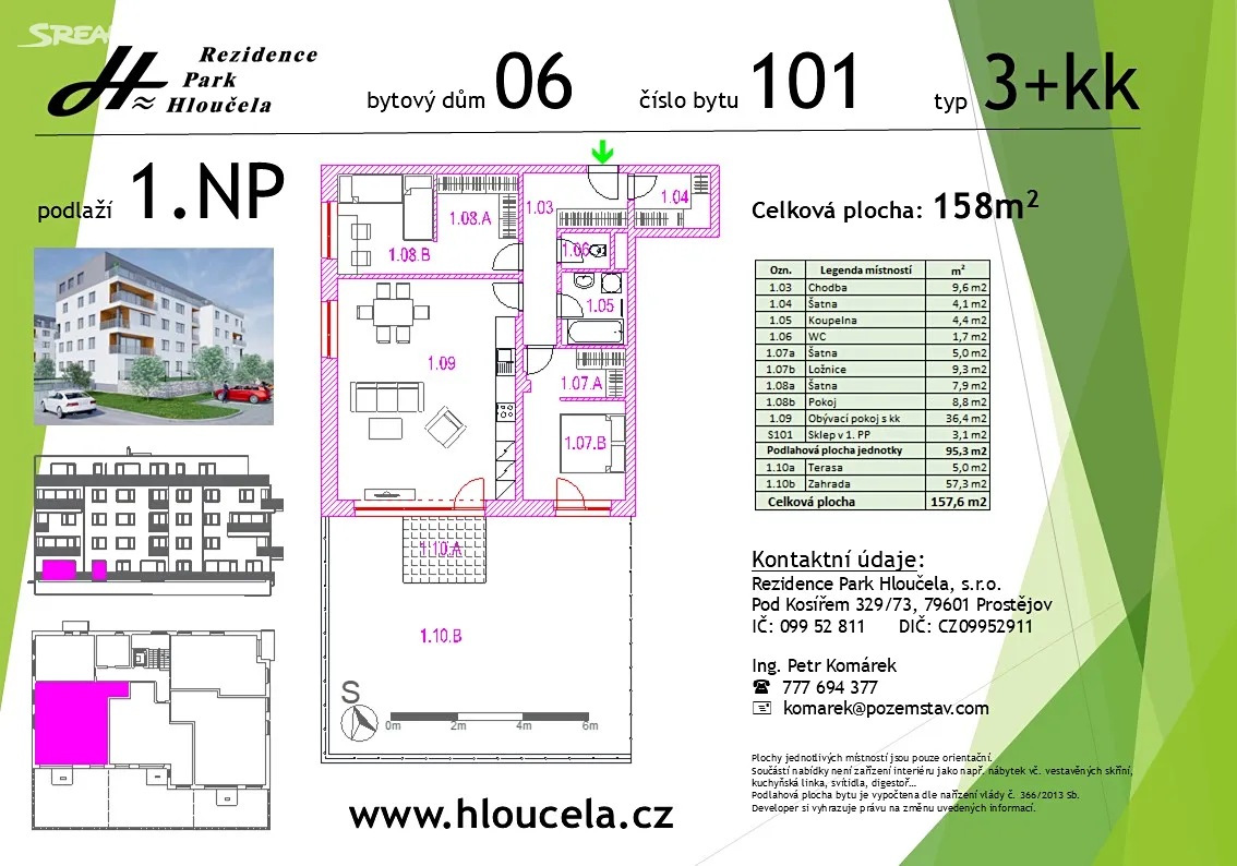Prodej bytu 3+kk 95 m² – pohled 4