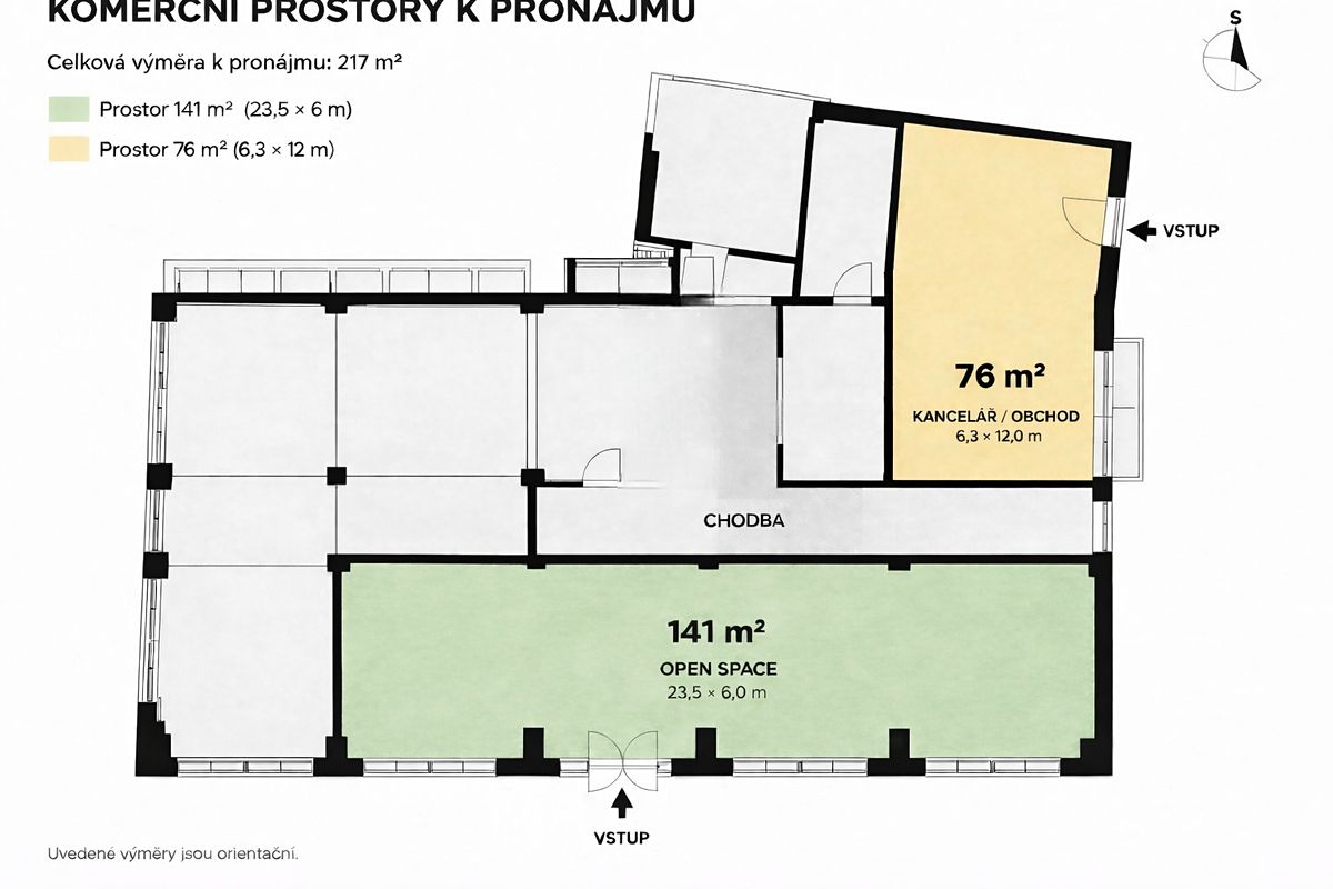 Pronájem obchodního prostoru 141 m² – fotografie 2