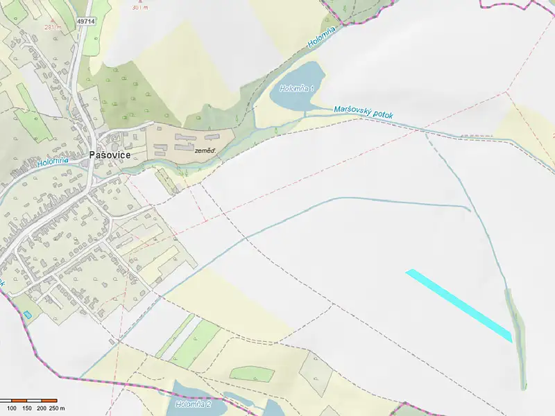 Prodej pole 9923 m², Pašovice – náhled fotky 2