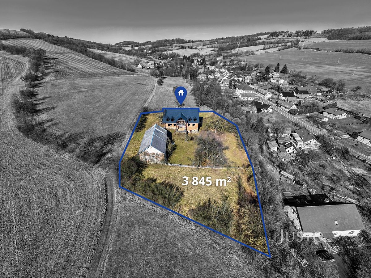 Prodej vícegeneračního domu 500 m², pozemek 3845 m²