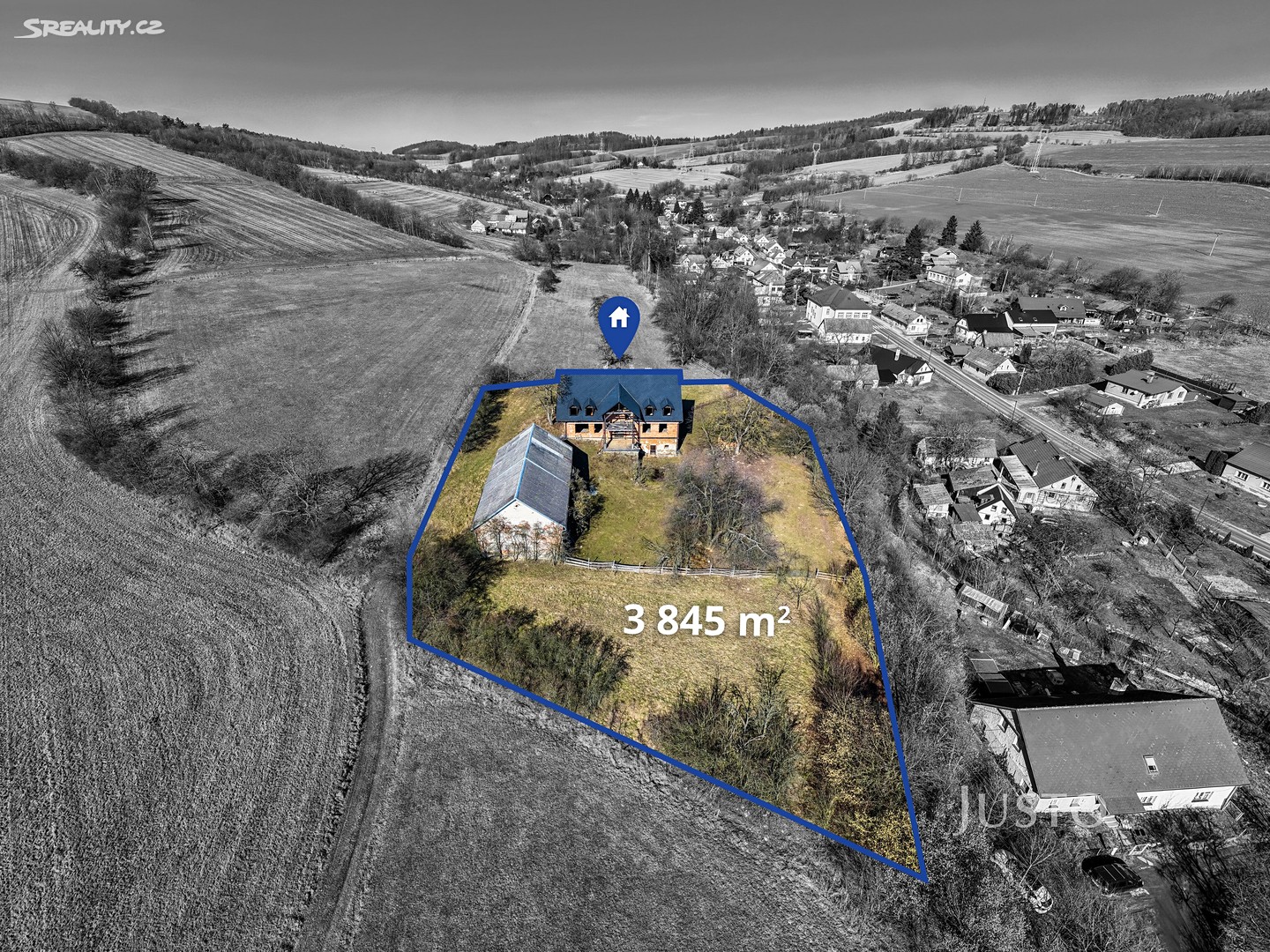 Prodej  vícegeneračního domu 500 m², pozemek 3 845 m², okres Šumperk