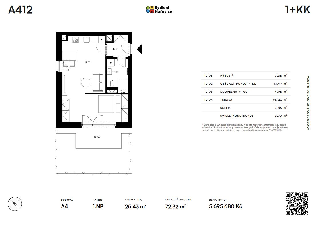 Prodej bytu 1+kk 47 m² – fotografie 5