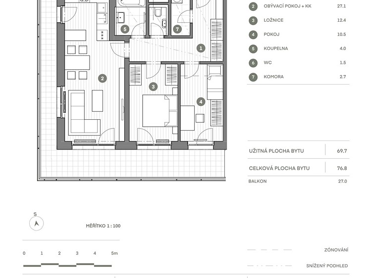 Prodej bytu 3+kk, 77 m² (6 z 6)