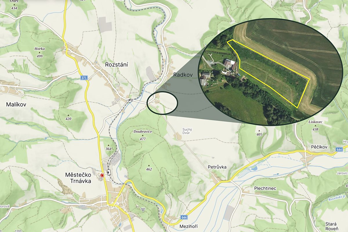 Prodej zahrady 9669 m²
