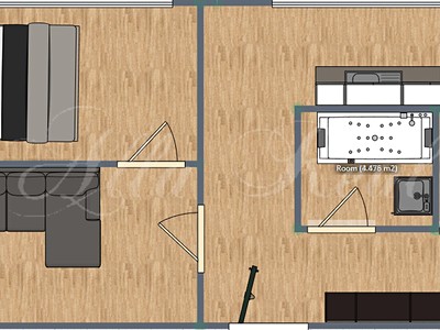 Pronájem bytu 2+1 43 m²