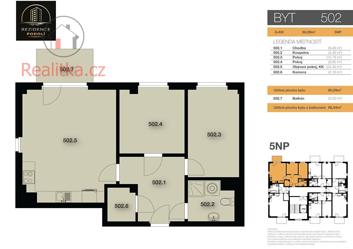 Prodej bytu 3+kk 60 m² – fotografie 3