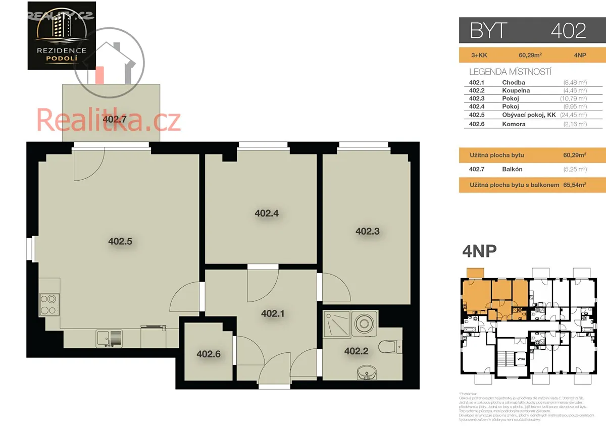 Prodej bytu 3+kk 60 m² - View 3