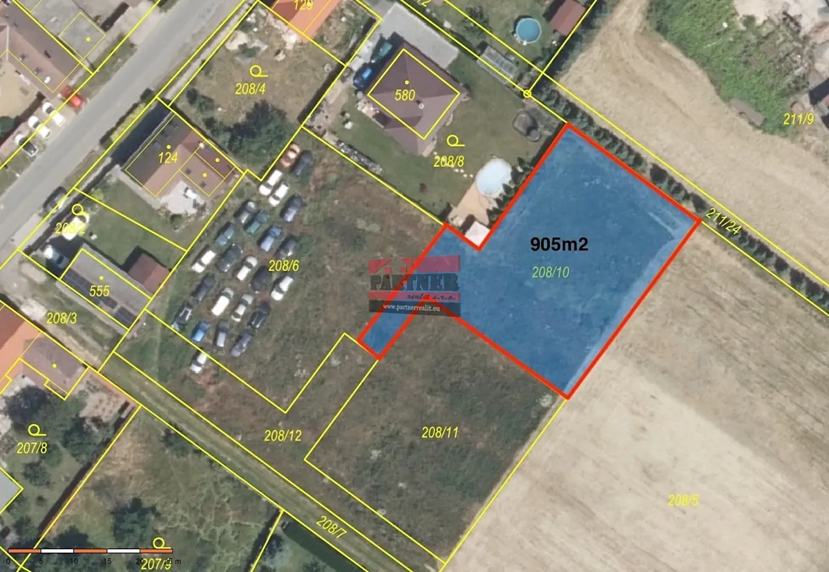 Prodej stavebního pozemku 905 m²