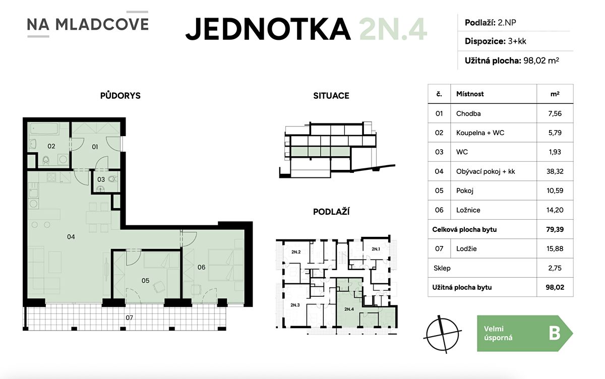 Prodej bytu 3+kk 98 m² – fotografie 3