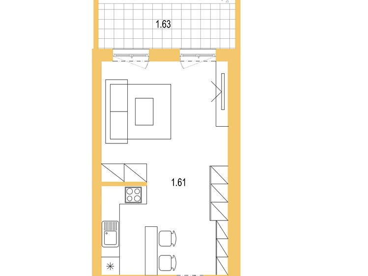 Wohnung 1+kk zum Kauf, 58 m² (22 von 23)