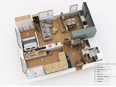 Wohnung 3+1 zum Kauf, 58 m² (2 von 26)