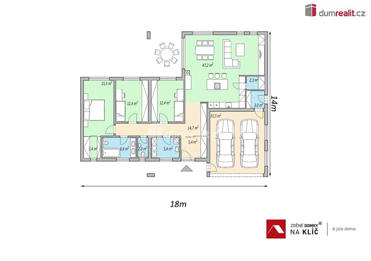 Prodej projektu na klíč 191 m², pozemek 1331 m² – fotografie 3