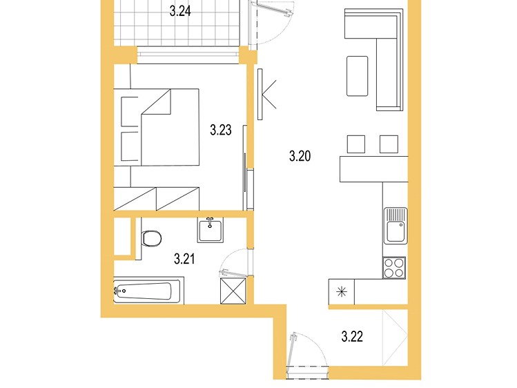 Wohnung 2+kk zum Kauf, 53 m² (19 von 20)