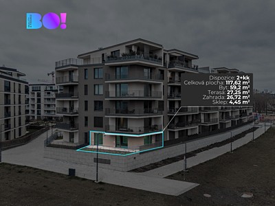 Pronájem bytu 2+kk 117 m²