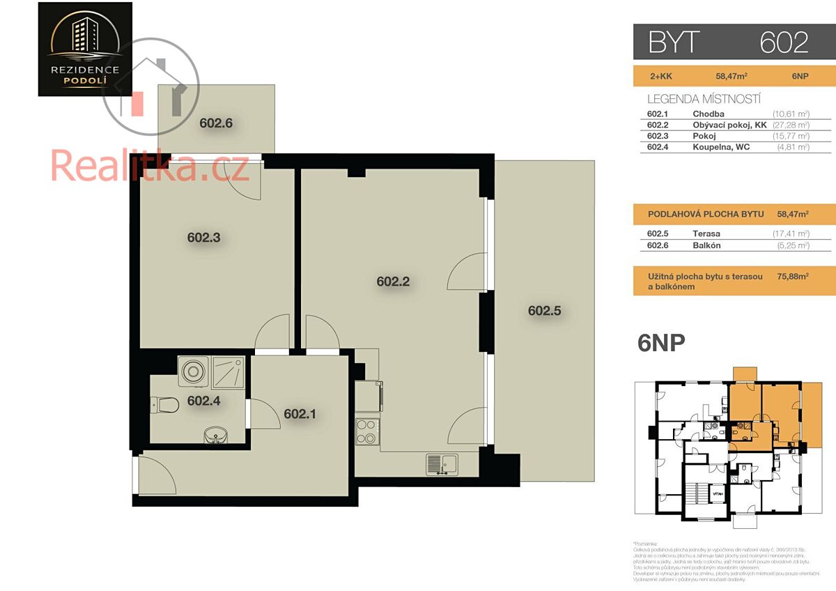 Prodej bytu 2+kk 58 m² – fotografie 3