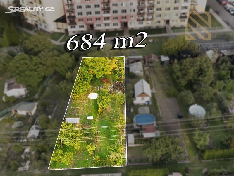 Prodej  zahrady 684 m² – pohled 2