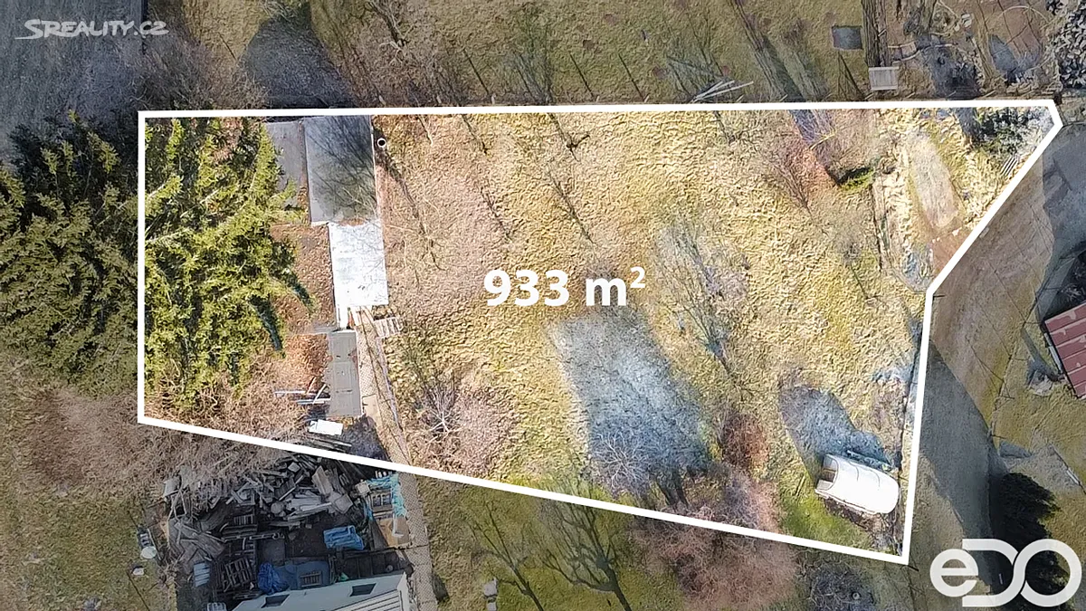 Prodej zahrady 933 m² – pohled 2