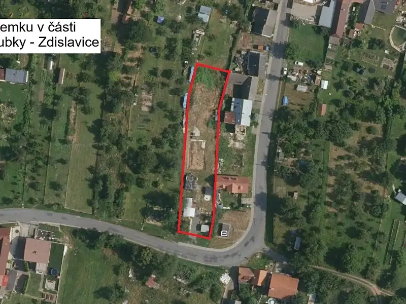 Prodej stavebního pozemku 1248 m², Troubky-Zdislavice – náhled fotky 2