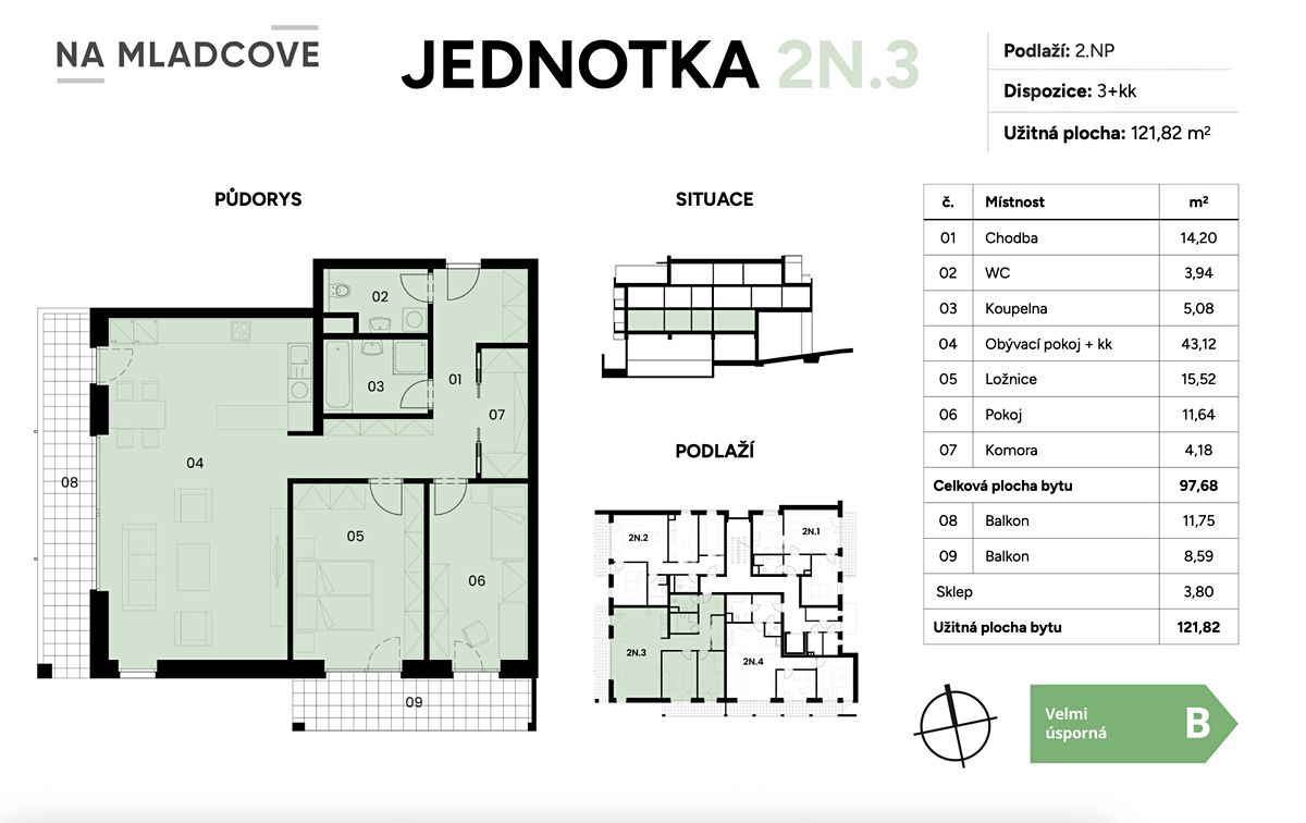 Prodej bytu 3+kk 122 m² – fotografie 3