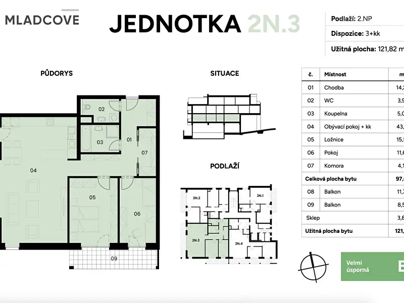 Prodej bytu 3+kk 122 m², Zlín – náhled fotky 3