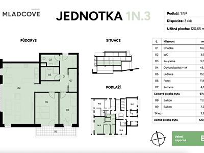 Wohnung 3+kk zum Kauf, 121 m² (3 von 23)