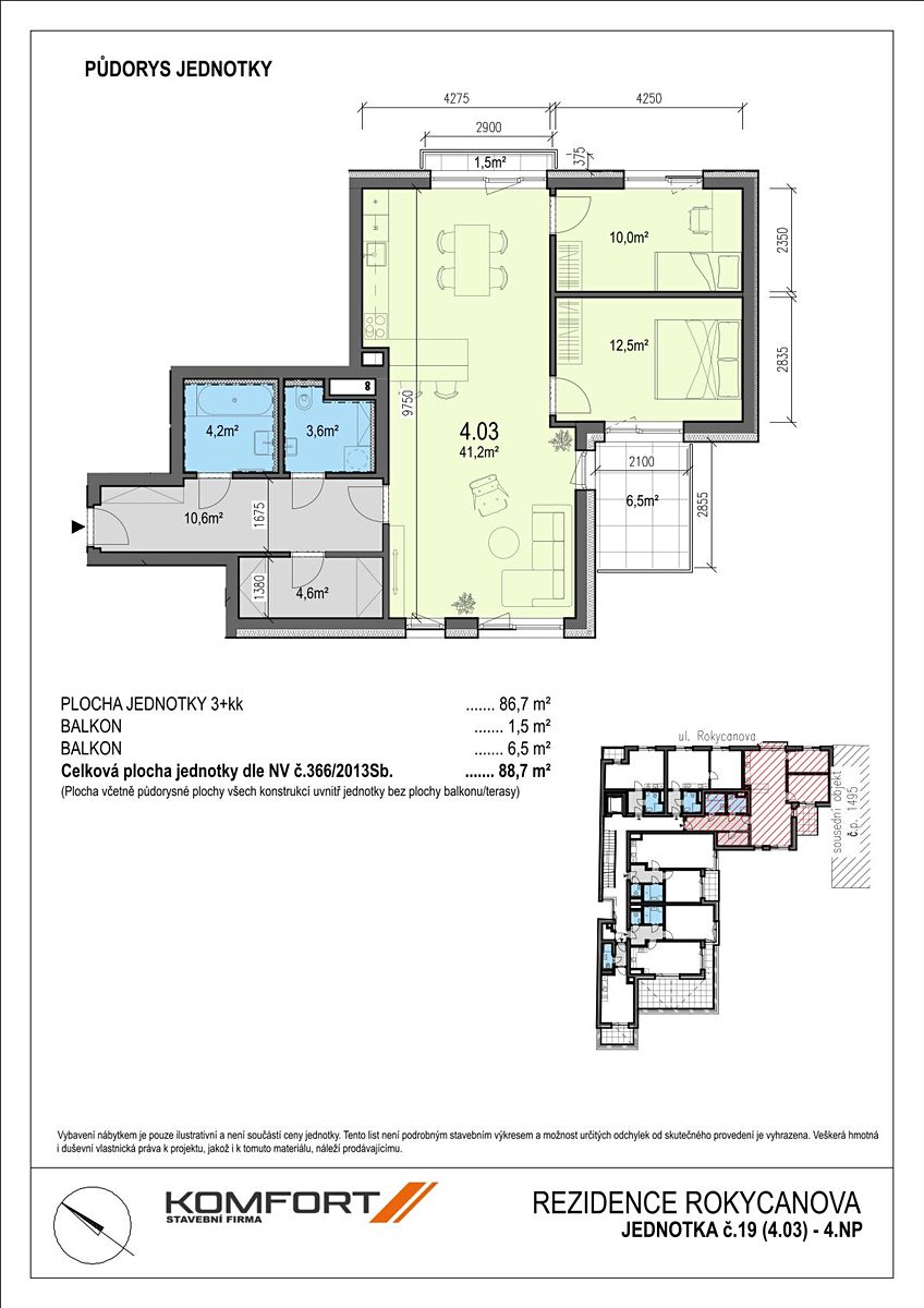 Prodej bytu 3+kk 87 m² – fotografie 5