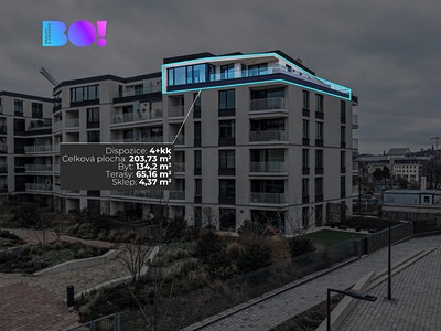 Pronájem bytu 4+kk 203 m²