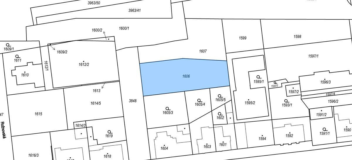 Prodej komerčního pozemku 809 m²