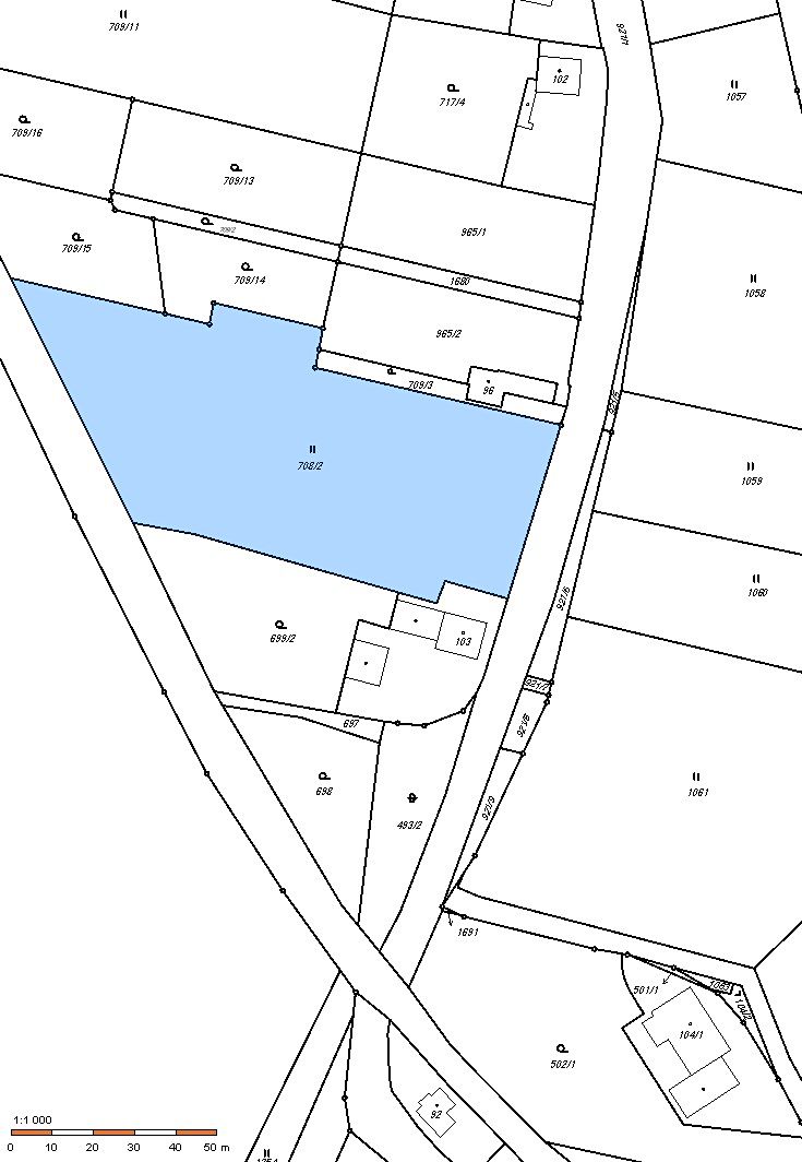 Prodej stavebního pozemku 5758 m² – fotografie 3
