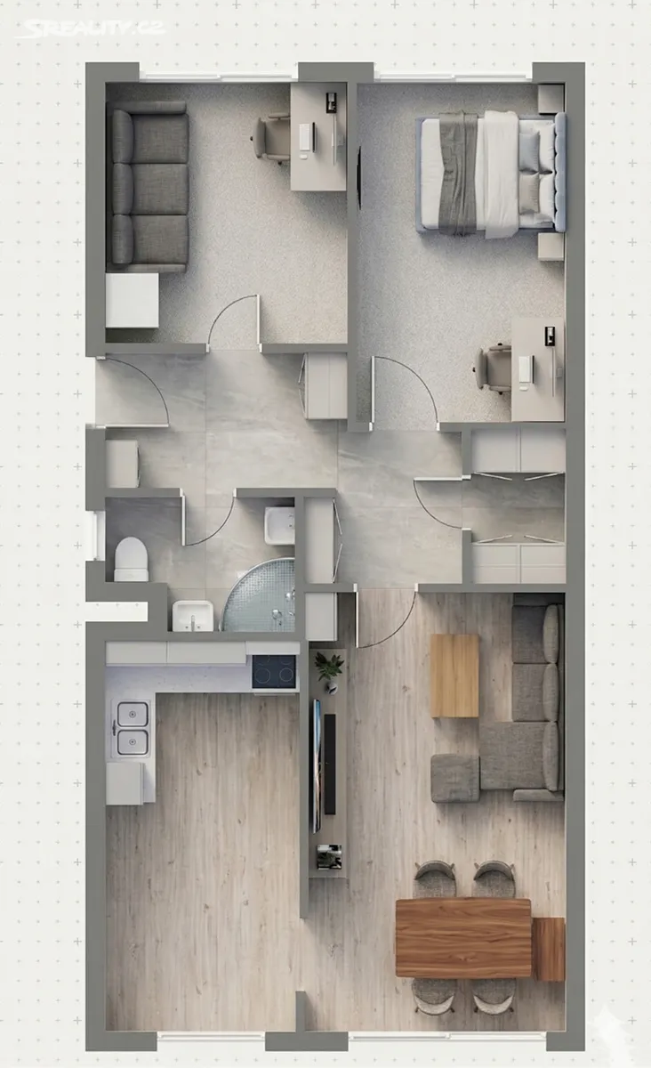 Prodej bytu 3+1 70 m², Kolín
