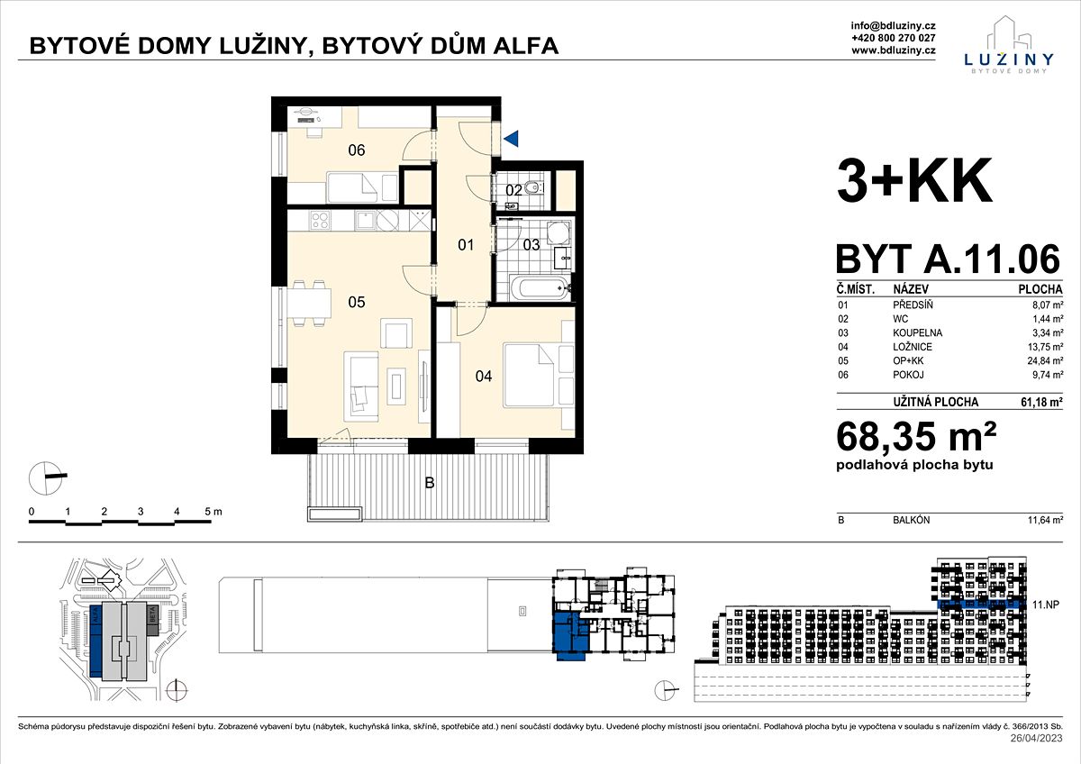 Prodej bytu 3+kk 68 m² – fotografie 2
