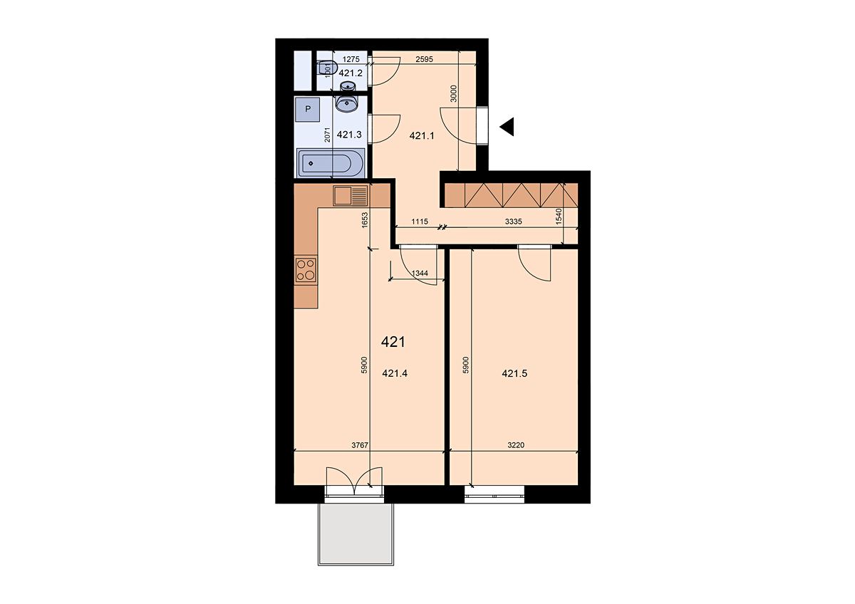 Prodej bytu 2+kk 66 m² – fotografie 4