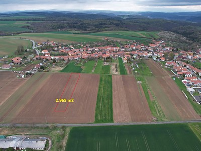 Prodej  pole 2 965 m²
