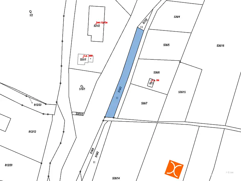 Prodej zahrady 415 m², Mšeno – náhled fotky 2
