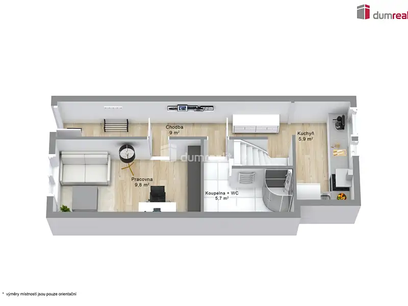 Prodej rodinného domu 100 m², pozemek 48 m², Ostrov – náhled fotky 3