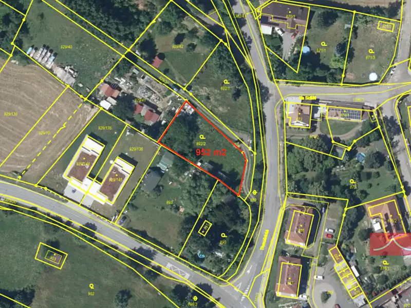 Prodej stavebního pozemku 952 m², Divišov – náhled fotky 2