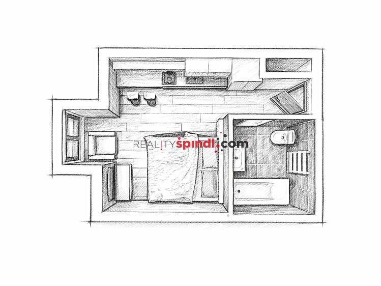 Квартира 1+kk в оренду, 24 м² (8 з 11)