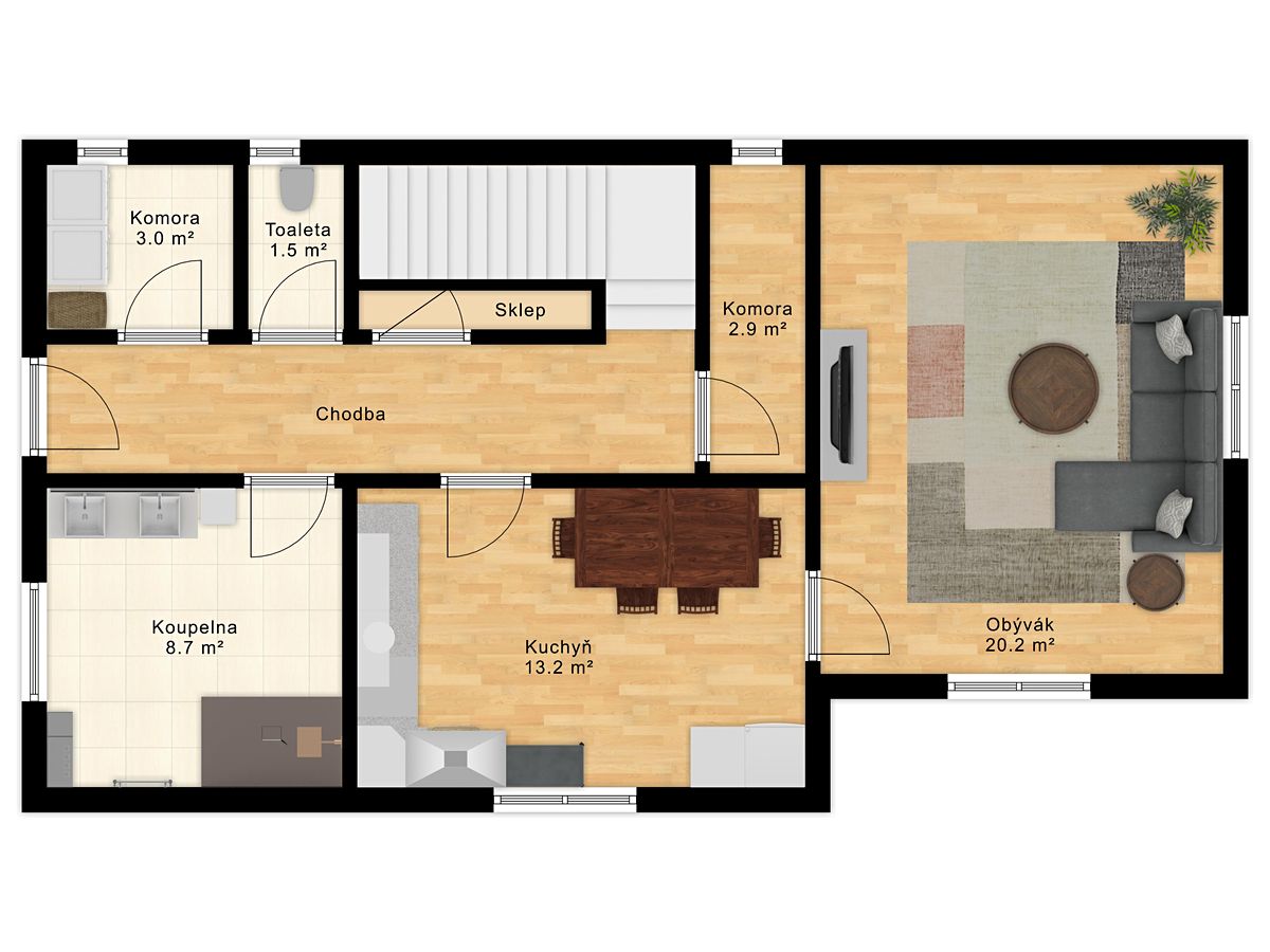 Prodej rodinného domu 135 m², pozemek 529 m² – fotografie 3