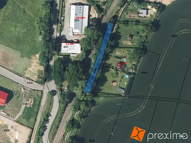 Prodej zahrady 415 m², Mšeno – náhled fotky 1