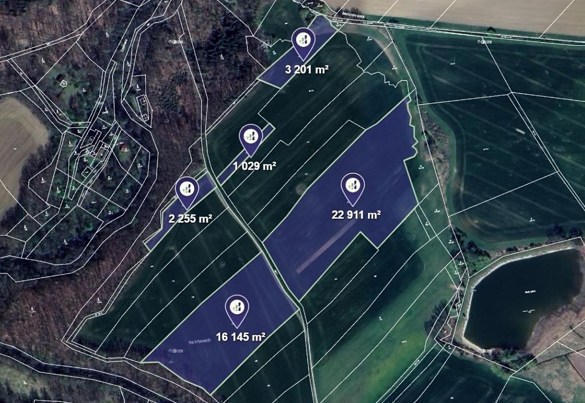 Prodej pole 45541 m²