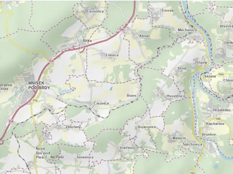 Prodej pole 13937 m², Čisovice – náhled fotky 3