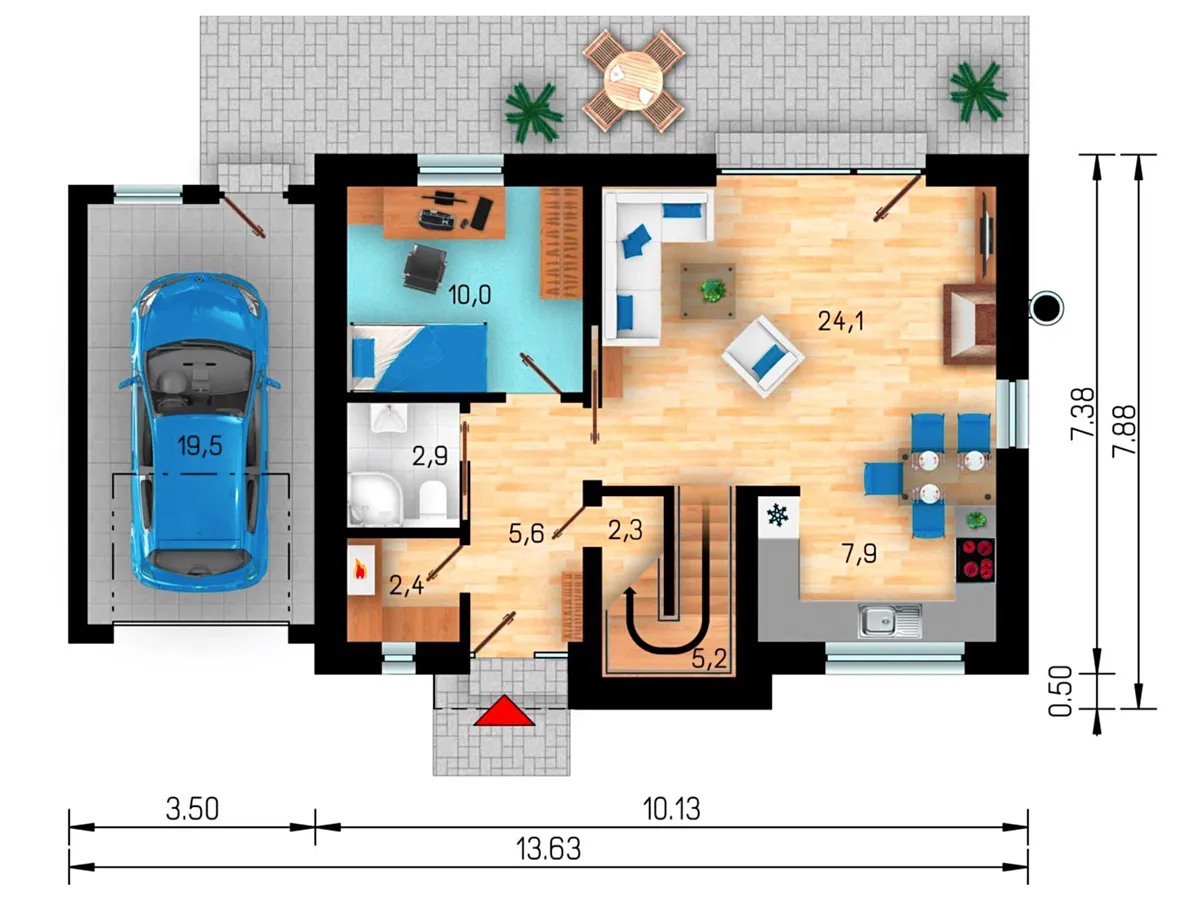 Prodej rodinného domu 152 m², pozemek 835 m² – pohled 5
