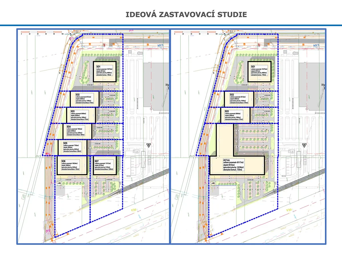 Prodej komerčního pozemku 7000 m² – pohled 6